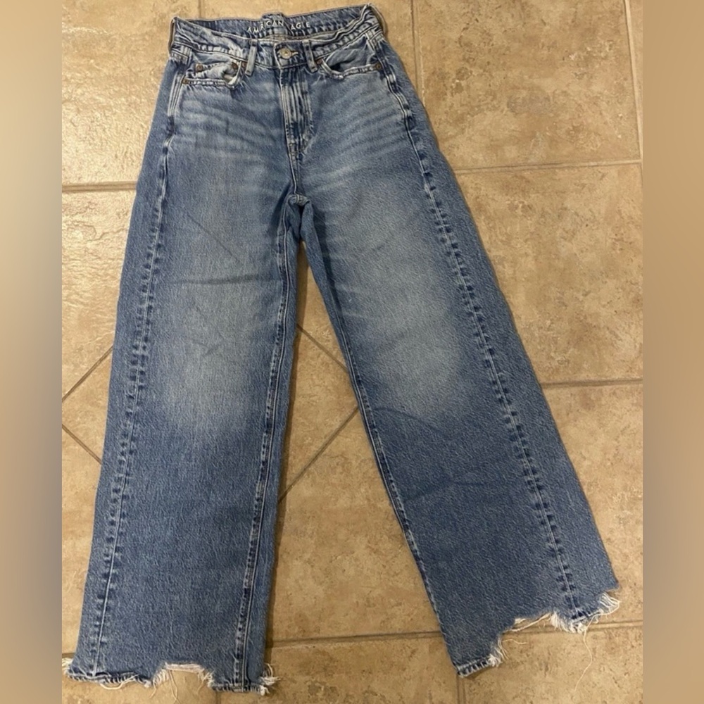 American Eagle Outfitters Super High-Rise Baggy Wide Leg Jeans